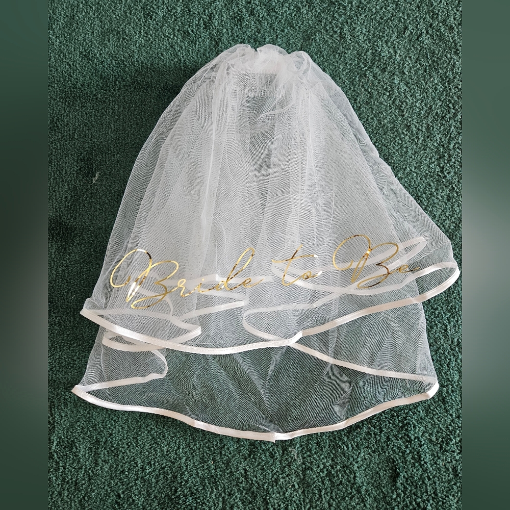 Bride to be veil hair accessory
